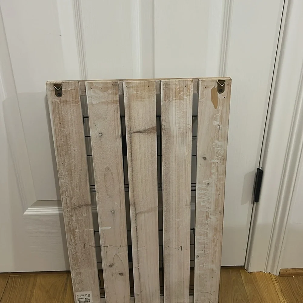 Rustic Metal and Wood Mail Center Wall Organizer